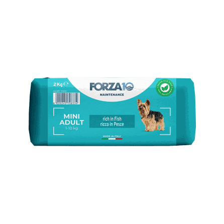 FORZA10 Maintenance Mini Adult, su žuvimi, mažų veislių šunims sausas pašaras, 2 kg
