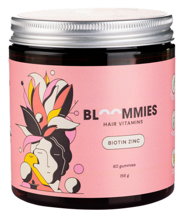 BLOOMMIES Vitaminai Plaukams guminukai-meškiukai, 60 vnt.