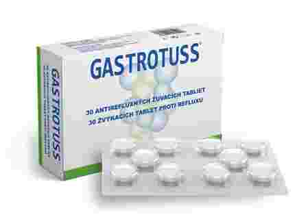 GASTROTUSS Anti-reflux kramtomosios tabletės, 24 vnt.
