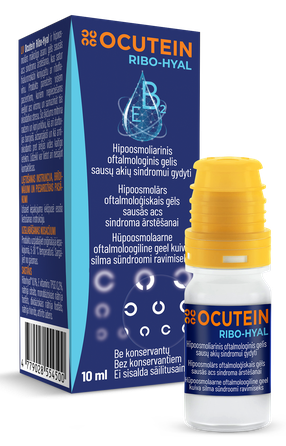 OCUTEIN   Ribo-Hyal paakių gelis, 10 ml