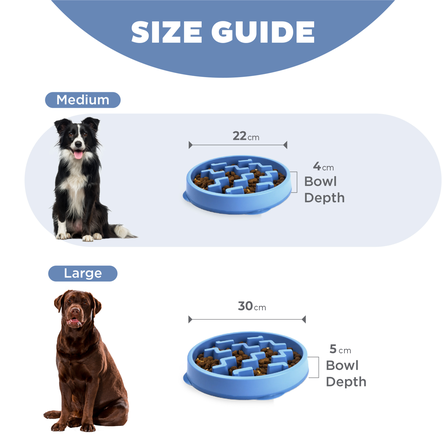 OUTWARD HOUND Fun Feeder Notch, mėlynas, M dubenėlis, 1 vnt.