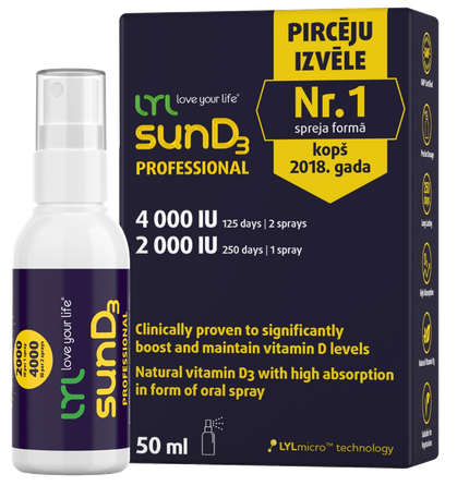 LYL sunD3 PROFESSIONAL 4000 SV, purškalas, 50 ml