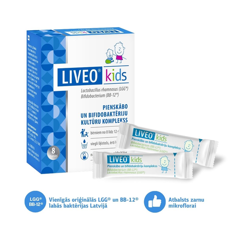 LIVEO  Kids paketėliai, 8 vnt.