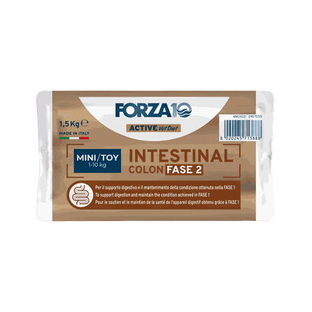 FORZA10 Active VetDiet Intestinal Colon FASE 2 Mini/Toy, šunims sausas pašaras, 1.5 kg