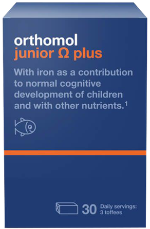ORTHOMOL Junior Omega Plus saldainiai, 90 vnt.