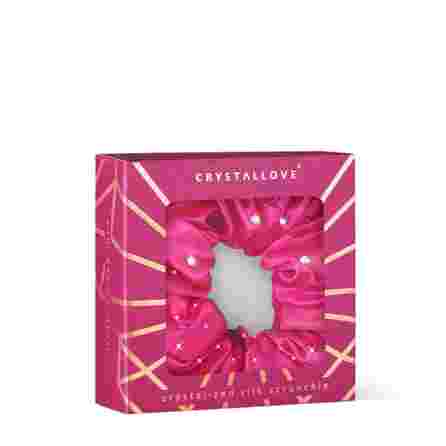 CRYSTALLOVE Crystalized Hot Pink šilkinė plaukų juosta, 1 vnt.