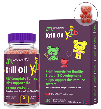 LYL KID Krill Oil guminukai-meškiukai, 30 vnt.
