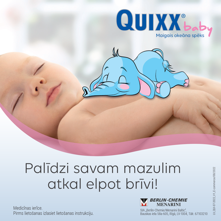QUIXX  kūdikiams ir vaikams nosies lašai, 10 ml