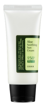 COSRX Aloe Soothing SPF50+ PA+++ Sun veido kremas, 50 ml