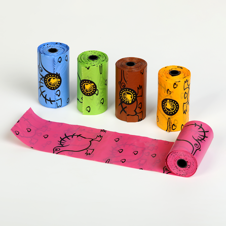 KIWI WALKER biologiškai skaidūs maišeliai ekskrementams, 5 vnt.