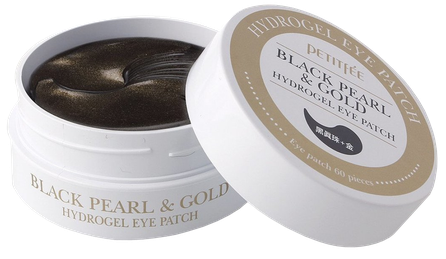 PETITFEE Black Pearl&Gold paakių pagalvėlės, 60 vnt.