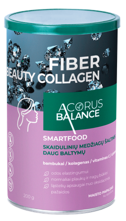 ACORUS BALANCE Fiber Beauty Collagen milteliai, 200 g