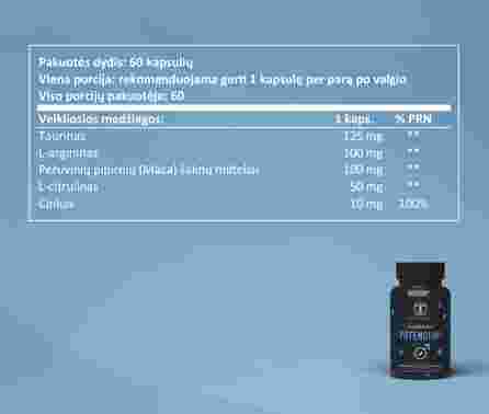 SAPIENS Kompleksas Potencijai kapsulės, 60 vnt.