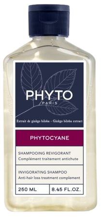 PHYTO Phytocyane Inivigorating nuo plaukų slinkimo, šampūnas, 250 ml