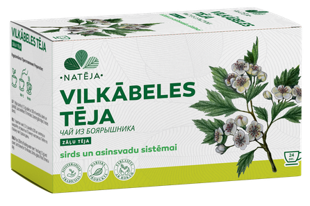 NATĒJA kraujotakos sistemos palaikymui arbatos maišeliai, 24 vnt.
