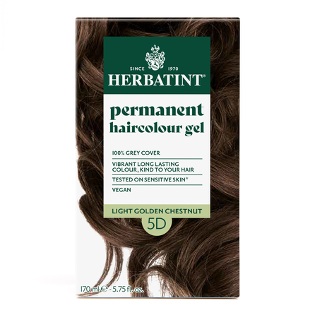 HERBATINT 5D Light Golden Chestnut plaukų dažai, 170 ml