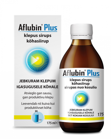 AFLUBIN nuo kosulio sirupas, 175 ml