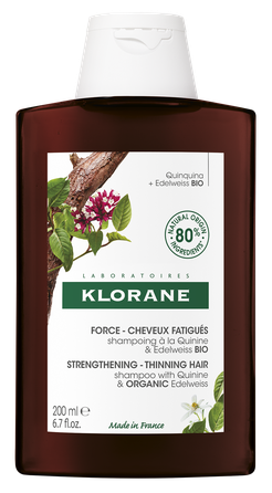 KLORANE Quinine and Organic Edelweiss šampūnas, 200 ml