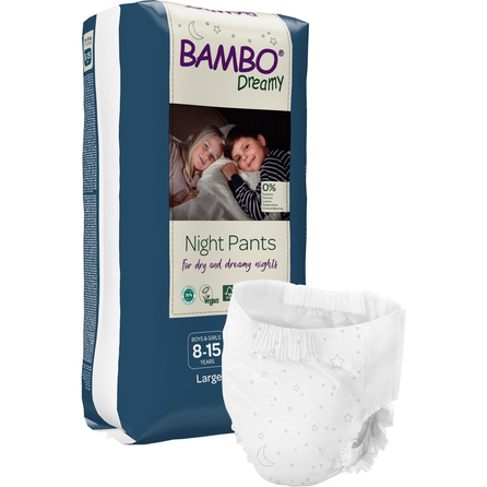 BAMBO Nature Dreamy Night Pants, 8-15 years, 35-50 kg sauskelnės-kelnaitės, 10 vnt.