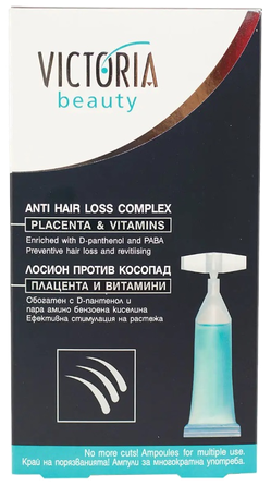 VICTORIA BEAUTY nuo plaukų slinkimo ampulės, 5 vnt.