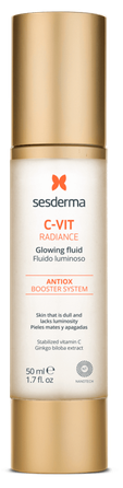 SESDERMA C-Vit Radiance Glowing, spindesio ir švytėjimo suteikiantis fluidas, 50 ml