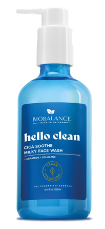 BIOBALANCE Hello Clean Milky prausiklis, 250 ml