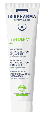 ISISPHARMA Teen Derm A.Z į spuodus linkusiai odai veido kremas, 30 ml