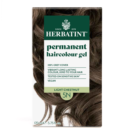 HERBATINT 5N Light Chestnut plaukų dažai, 170 ml