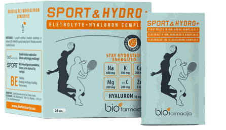 BIOFARMACIJA Sport & Hydro+ paketėliai, 28 vnt.