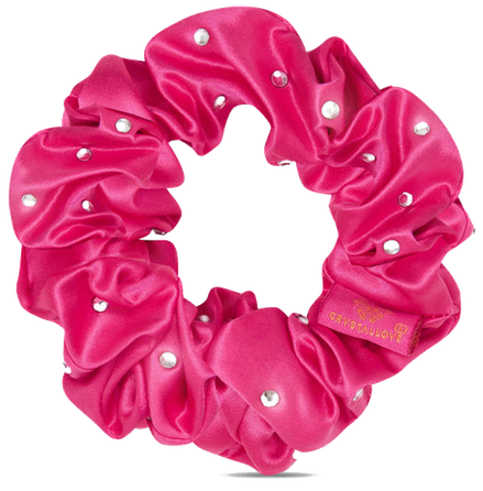 CRYSTALLOVE Crystalized Hot Pink šilkinė plaukų juosta, 1 vnt.
