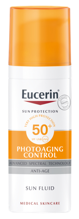 EUCERIN Sun Photoaging Control SPF 50 nuo saulės ir fotosenėjimo apsauginis kremas nuo saulės, 50 ml