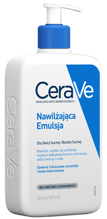 CERAVE For Body And Face With Ceramides Moisturising emulsija, 473 ml