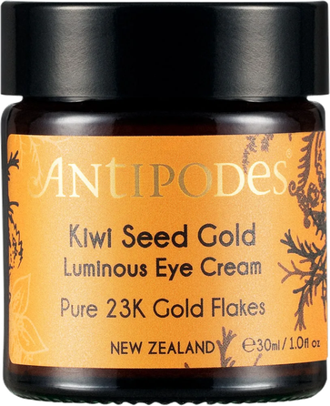 ANTIPODES GOLD LUMINOUS su kivių sėklyčių aliejumi ir aukso dalelėmis paakių kremas, 30 ml