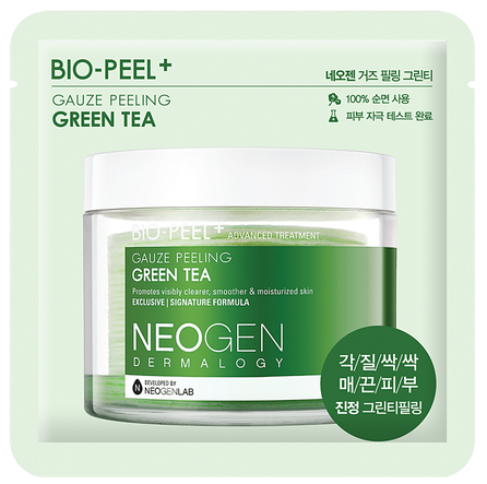 NEOGEN Dermalogy Bio-Peel - Green Tea negyvųjų odos ląstelių šveitiklis, 1 vnt.