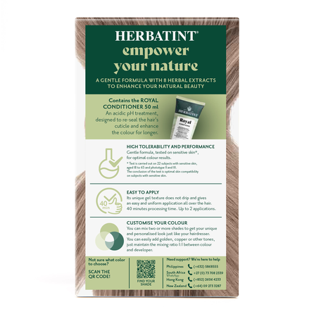 HERBATINT 8C Light Ash Blonde plaukų dažai, 170 ml