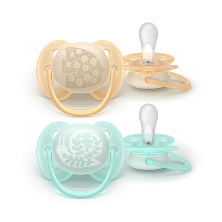 PHILIPS Avent Ultra Soft 0-6 m čiulptukas, 2 vnt.