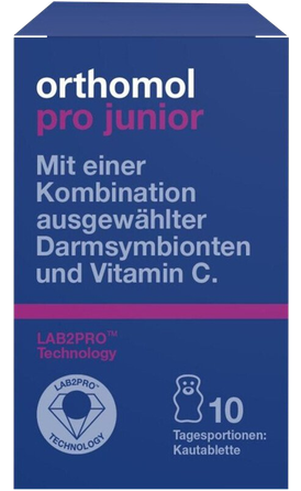 ORTHOMOL Pro Junior kramtomosios tabletės, 10 vnt.