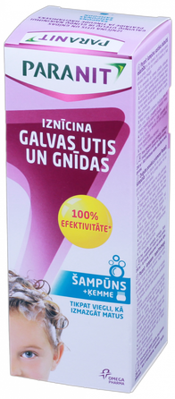 PARANIT nuo galvos utėlių ir glindų šampūnas, 200 ml