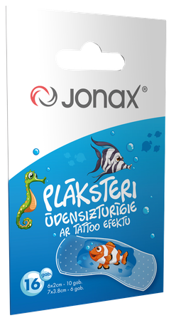 JONAX vaikiškas tvarstis, 16 vnt.