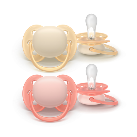 PHILIPS Avent Ultra Soft 0-6 m čiulptukas, 2 vnt.