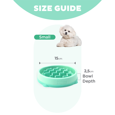 OUTWARD HOUND Fun Feeder Wavel, šviesiai žalias, S dubenėlis, 1 vnt.