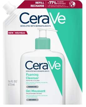 CERAVE Foaming (refill) valomasis gelis, 473 ml