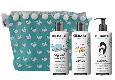 OH, BABY!  Gift Set Mini švelnus kūdikių odos priežiūros dovanų rinkinys, 1 vnt.