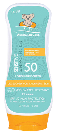 AUSTRALIAN GOLD SPF 50 Lotion KIDS itin aukštos apsaugos, vaikams skirtas losjonas, 237 ml