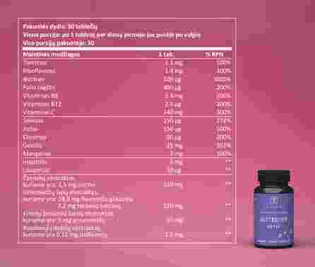 SAPIENS Multivitaminų Kompleksas Moterims tabletės, 60 vnt.