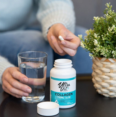 VPLAB  kolageno peptidai su vitaminu C, kolagenas, 120 vnt.