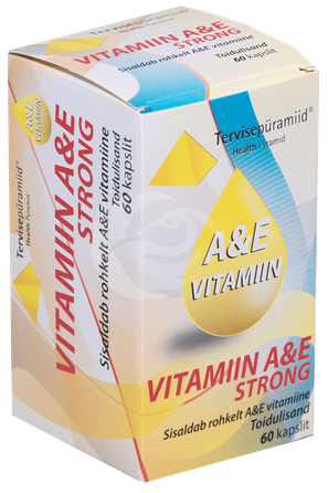 VESELĪBAS PIRAMĪDA VITAMIN A IR E STRONG kapsulės, 60 vnt.