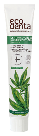 ECODENTA su kanapių sėklų aliejumi dantų pasta, 75 ml