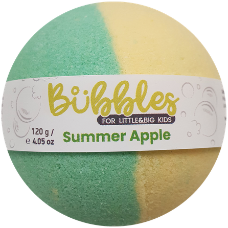 BUBBLES SUMMER APPLE vonios bomba, 120 g