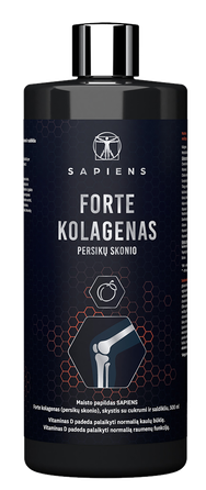 SAPIENS Forte Kolagenas (persikų sk.) skystis, 500 ml
